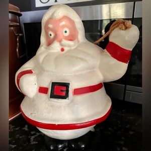 Vtg 20’s Pulp Paper Mache SANTA Candy Container